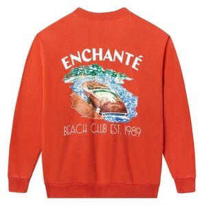 NWOT Enchanté Beach Club crewneck sweatshirt size large